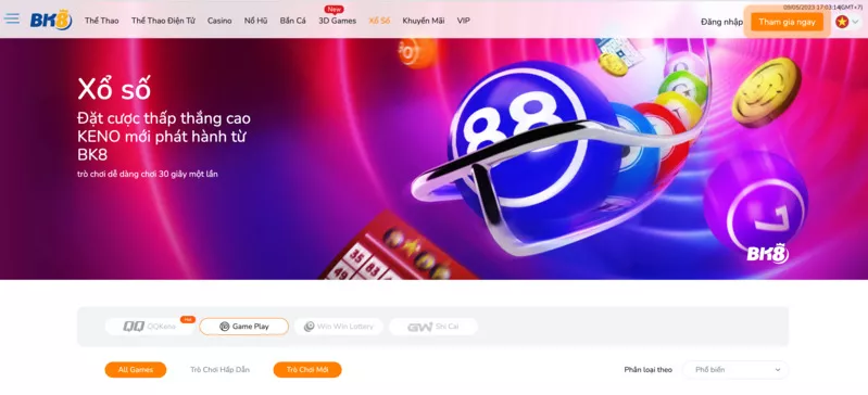Link vào nhà cái Bk8 mới nhất - Hướng dẫn chơi số đề Bk8 chuẩn 8 Giao diện trang chủ Bk8 casino