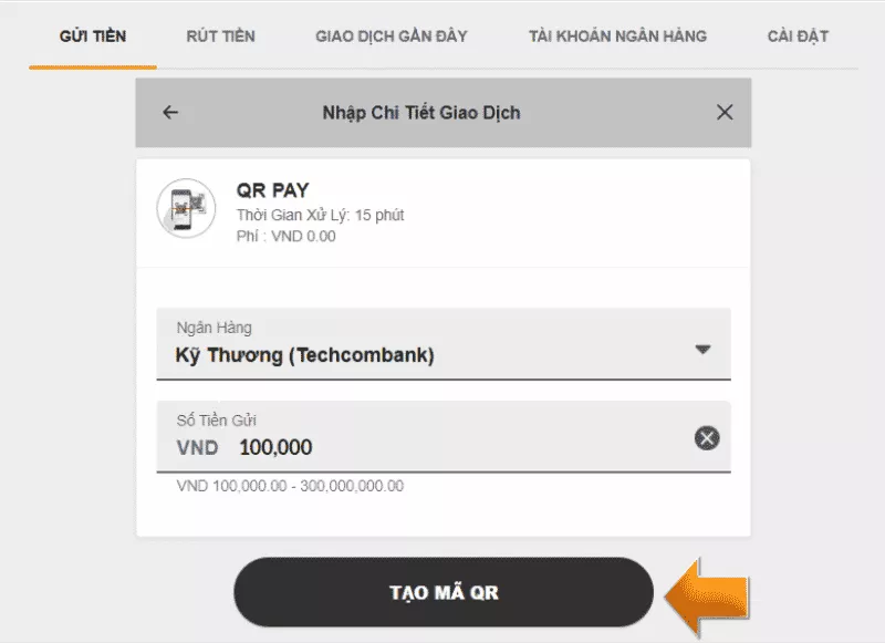 Hướng Dẫn Nạp Tiền Nhanh Chóng Tại 188bet 5 nhập chi tiết giao dịch nạp tiền 188bet qua qr pay