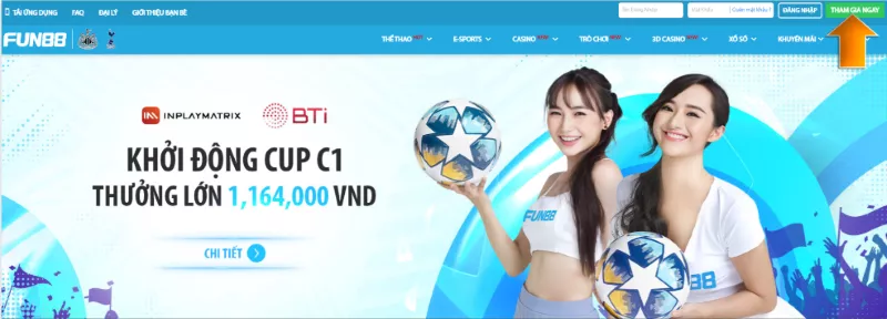 Hướng Dẫn Đăng Ký Fun88 Đúng Nhất - 100% Thành Công 3 truy cập trang chủ đăng ký fun88