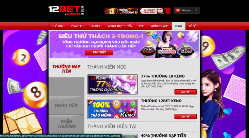 12Bet - Nhà cái lô đề 12Bet - Hướng dẫn đánh lô 12Bet chi tiết nhất 4 khuyến mãi 12bet
