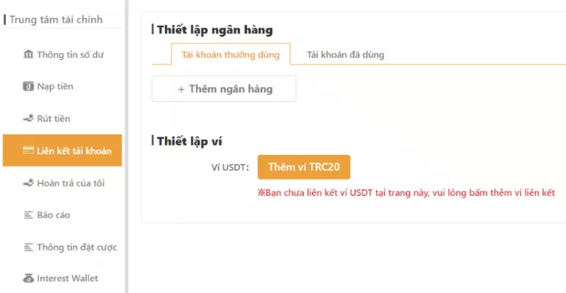 Hướng Dẫn Rút Tiền Dubai Palace Về Tài Khoản Ngân Hàng 3 liên kết tài khoản ngân hàng rút tiền dubai palace