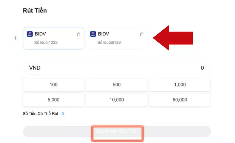 Hướng Dẫn Rút Tiền 8xBet An Toàn Về Tài Khoản Ngân Hàng 5 Nhập số tiền cần rút để rút tiền 8xBet
