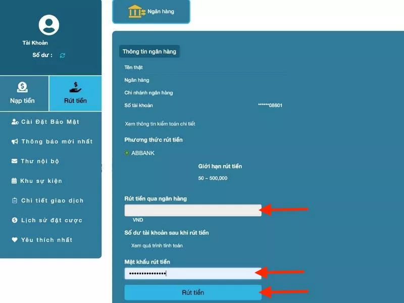 Hướng Dẫn Rút Tiền Shbet Nhanh Chóng và Dễ Dàng 6 Điền lệnh rút tiền Shbet