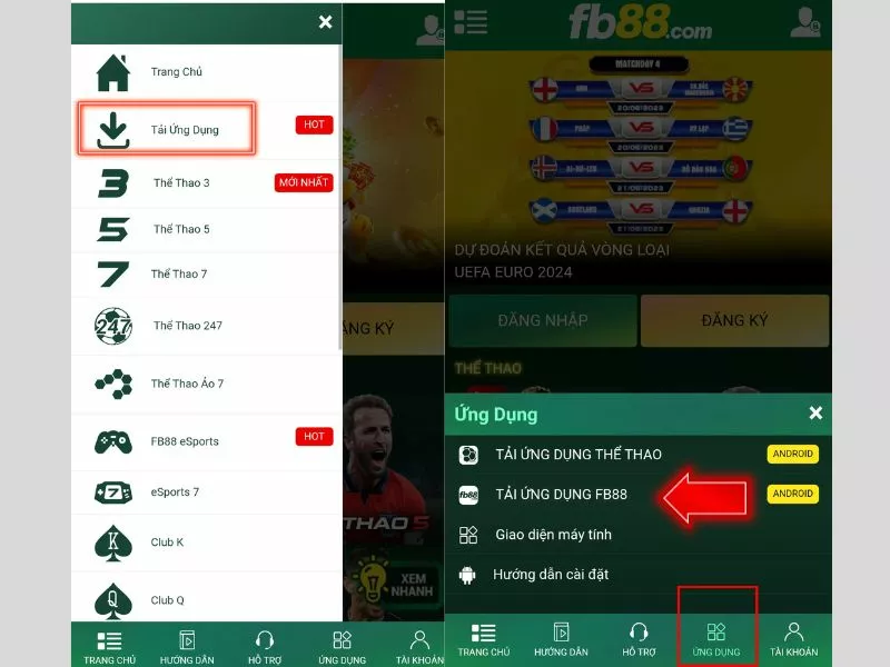 Tải Fb88: Hướng dẫn cài đặt ứng dụng trên điện thoại mới nhất 4 Tải Fb88 android