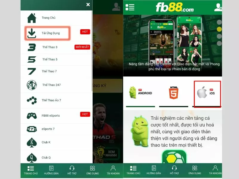 Tải Fb88: Hướng dẫn cài đặt ứng dụng trên điện thoại mới nhất 3 Tải FB88 IOS