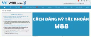 đăng ký tài khoản w88