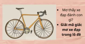 mơ thấy xe đạp đánh con gì? giải mã giấc mơ xe đạp trong lô đề